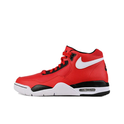 Nike Flight Legacy – bekväma och mångsidiga retro-basketskor i mellanhög modell för herrar, vit/blå, BQ4212-103