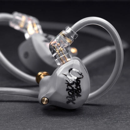 Whizzer OC1 Wired HiFi Earphones with Mic, Bass Enhanced In-Ear Headphones, Clear Vocal Dynamic Driver Earbuds with Play/Pause Control