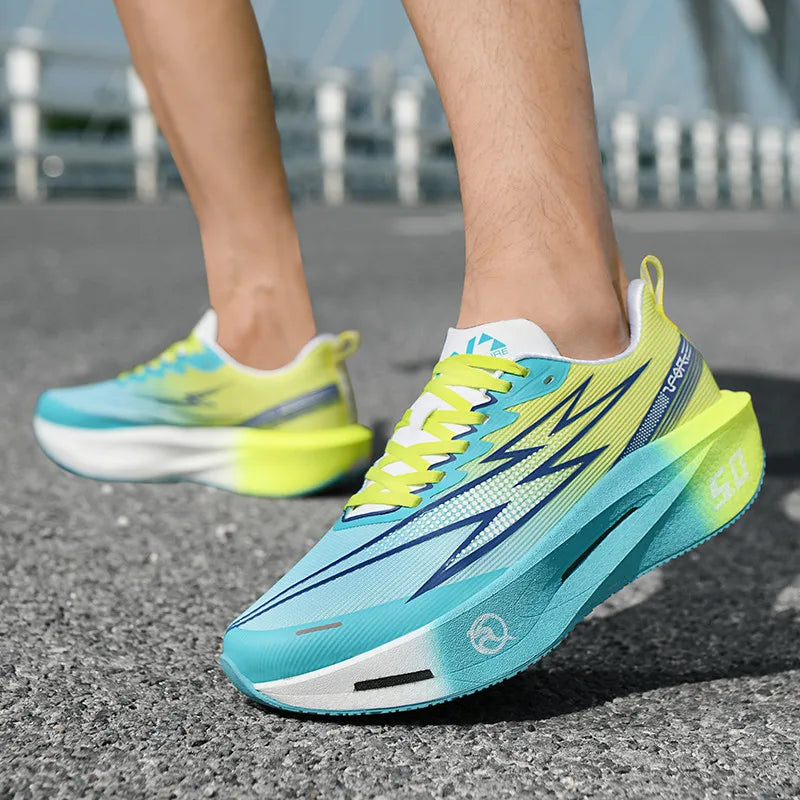 5.0 MIX Carbon Plate Running Shoes for Men and Women Racing Marathon Stable Rebound Shock-absorbing Training Sneakers