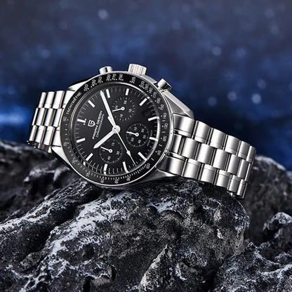 Ura PAGANI DESIGN Moon – luksuzni kvarčni kronograf za moške, športni stil, safirno steklo z antirefleksno obdelavo, svetleči zaslon