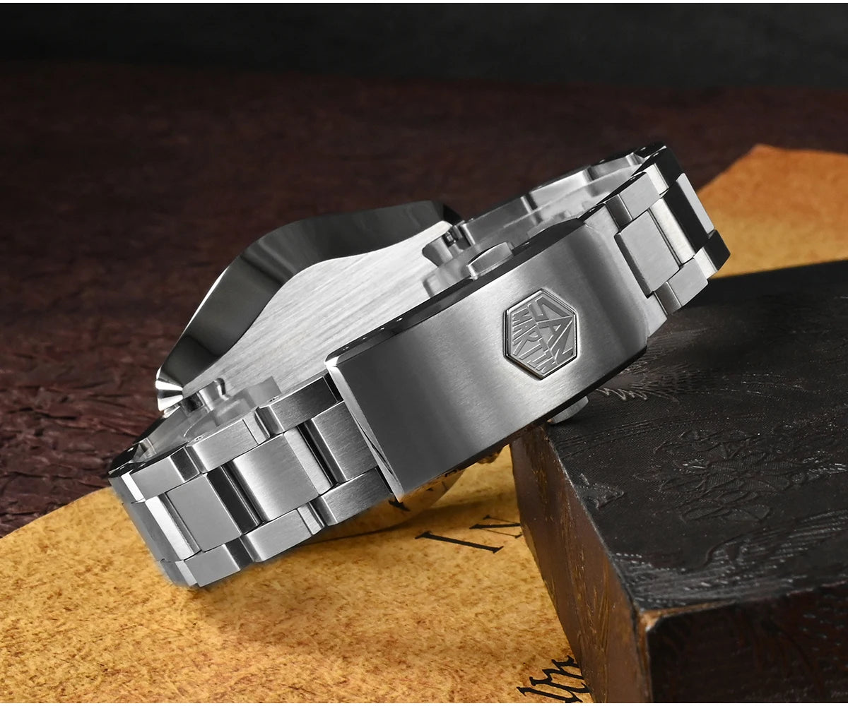 San Martin 44mm Men Diver Watch Vintage MM300 Gilt Dial Sport NH35 Automatic Mechanical Sapphire Waterproof 300M C3 Lume SN0087