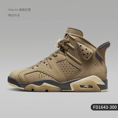 Nike genuine Air Jordan 6 Women's Retro High-Top Basketball Shoes FD1643-300