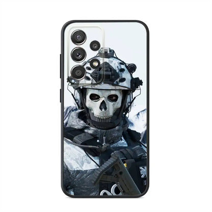 Black soft silicone case Phone Case For Samsung S24,21,22,23,30,Ultra,20,Plus,Note,10,9,COD Call Of Duty G-Ghost