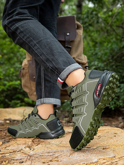 Men's Hiking Shoes Waterproof All-Terrain Outdoor Sneakers Non-Slip for Trekking Camping Tactical Training Outdoor Cycling