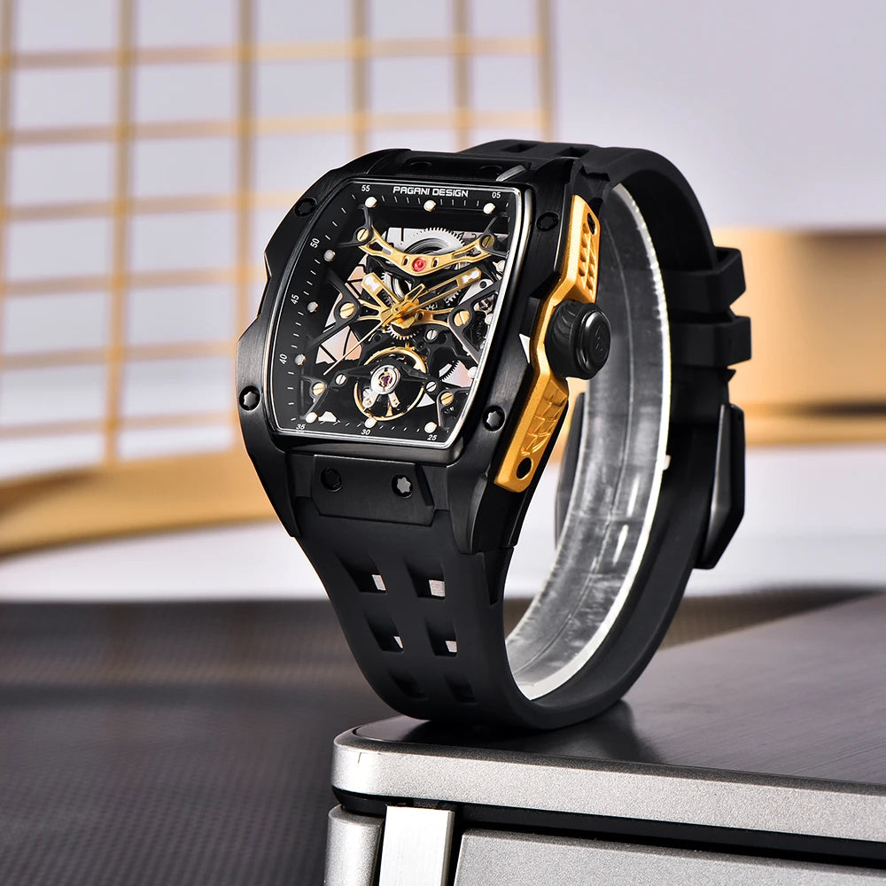 2026 Pagani Design new men's watch 50 meter waterproof stainless steel case luminous dial fashionable men's mechanical watch