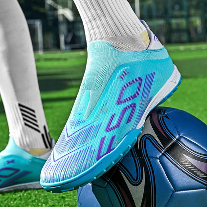 Chaussures de football pour hommes, crampons de football pour terrain en gazon, chaussures de sport pour entraînement, crampons de football antidérapants, crampons de football.