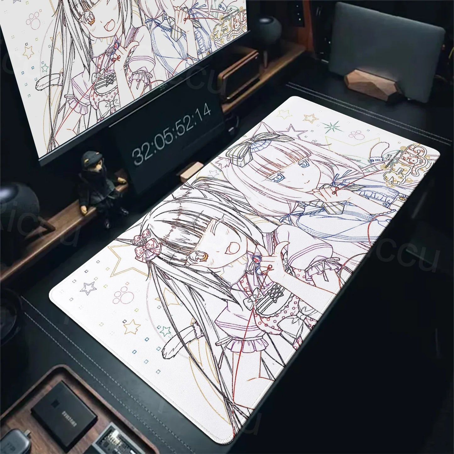 Nekopara XXL Home HD Computer Desk Mouse Anime Large Mouse Pad Office Laptop Computer Desktop Mat Game Accessories Tech