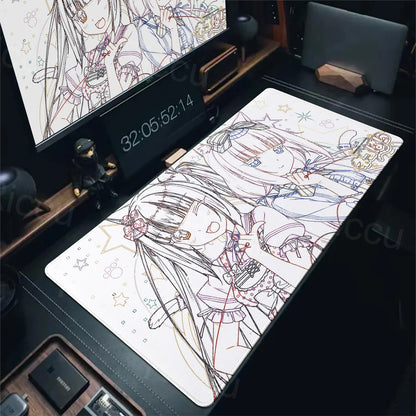 Nekopara XXL Home HD Computer Desk Mouse Anime Large Mouse Pad Office Laptop Computer Desktop Mat Game Accessories Tech