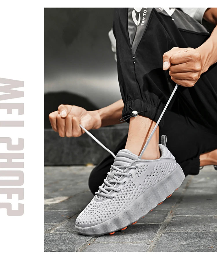 Comfortabele casual herensneakers met voetmassagetechnologie Ademende, lichtgewicht sportschoenen voor dames