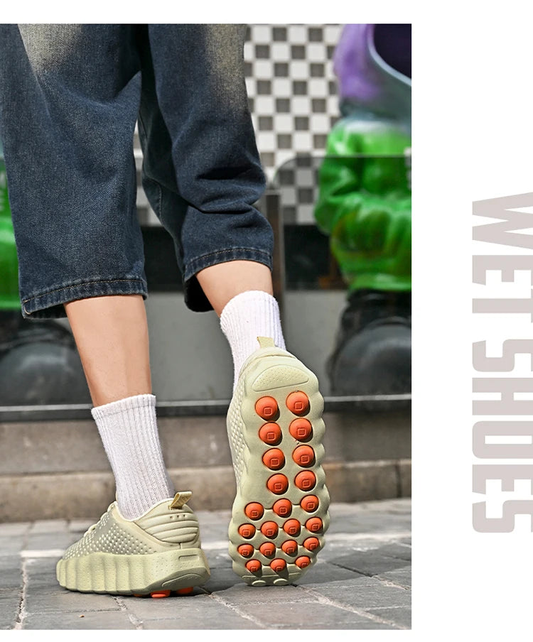 Comfortabele casual herensneakers met voetmassagetechnologie Ademende, lichtgewicht sportschoenen voor dames