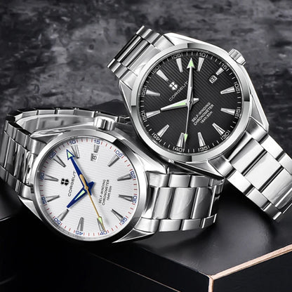 Luxury NH35 Corgeut Watch Men's 41mm Sport Clock Automatic Mechanical Wristwatch Sapphire Steel Band