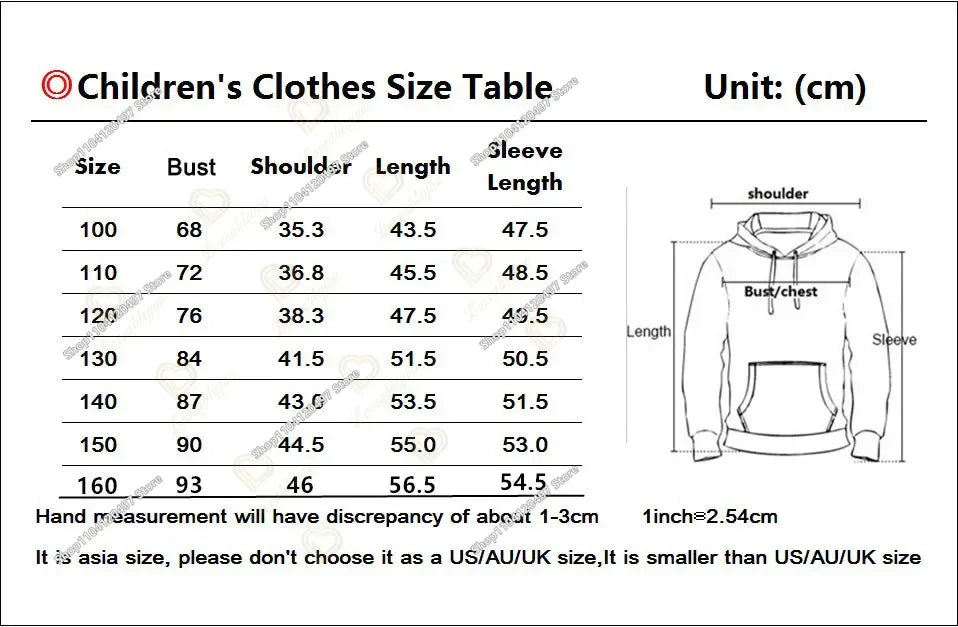 Children's Fortnite Hoodies Cartoon Casual Hooded Coat Autumn Men Soft Pocket Sweatshirts Male Loose Tops Long Sleeve Clothes
