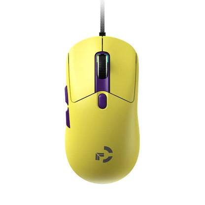 Mouse de gaming cu fir, 6 niveluri DPI ajustabile până la 12800DPI, cip Instant A825, iluminare RGB, programare macro, design ergonomic, mouse universal