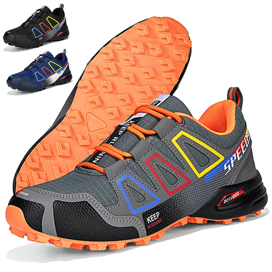 Men's Cycling Shoes Outdoor Mountain Cross-Country Cycling Shoes Non-Slip Wear-Resistant Training Hiking Shoes