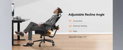 NEWTRAL MAGICH003 Ergonomic Office Chair, Auto-Following Backrest, Adaptive Lower Lumbar Support, Adjustable Headrest Seat Depth
