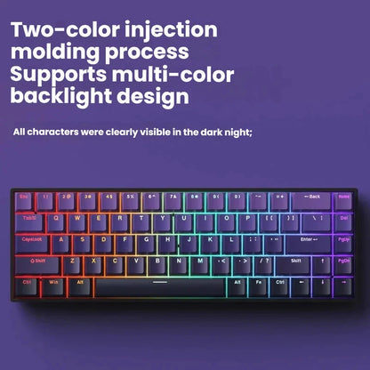Clavier mécanique filaire K61 USB Mini Gaming, remplaçable à chaud, avec câble détachable