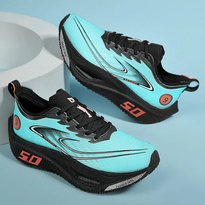 FourSeasons herensportschoenen CarbonPlate hardloopschoen, ademende marathon- en wedstrijdschoenen, comfortabele atletiek- en trainingsschoenen, wandelschoenen
