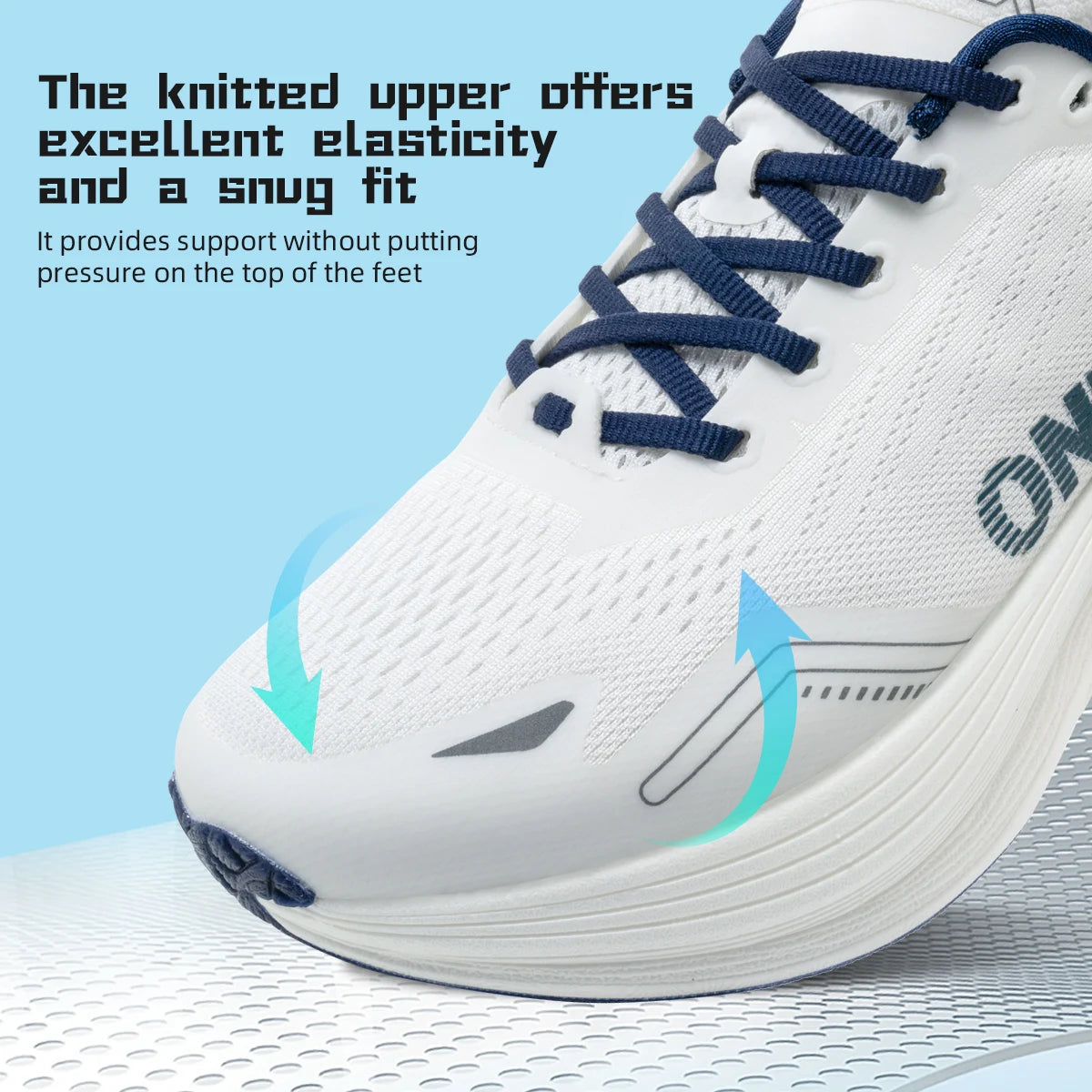 ONEMIX Nieuwe jogging- en hardloopschoenen voor dames en heren, lichte sneakers, wegschoenen, slijtvaste modieuze sportschoenen, fitnessschoenen