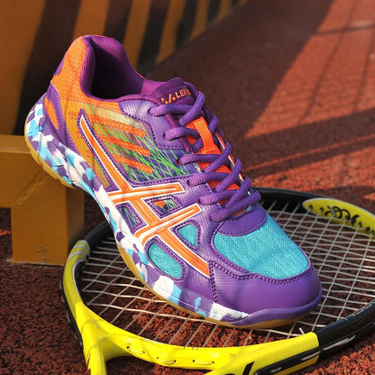2022 new women's sneakers, men's badminton shoes, light black breathable female outdoor sports training shoes, women's athletics sports green