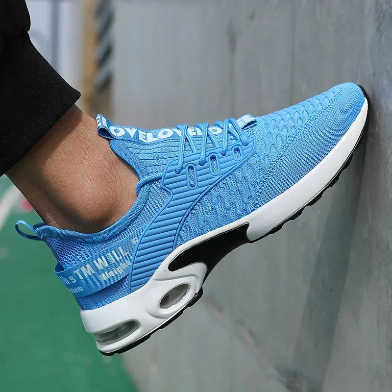Moški športni čevlji z debelo podplatjo in modnim dizajnom, zračni in udobni čevlji, čevlji za pohodništvo na prostem, Zapatillas Hombre De Segu