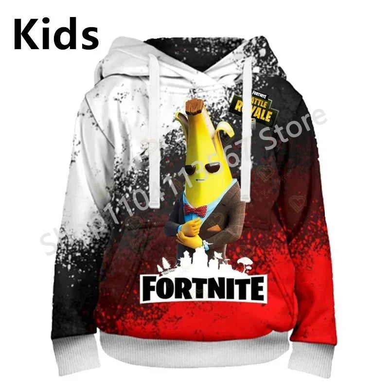 Sweatshirts com Capuz Llama Battle Royale F-Fortnited com Impressão 3D para Homem, Mulher e Criança, Rapaz e Rapariga, Pullover Streetwear Verde