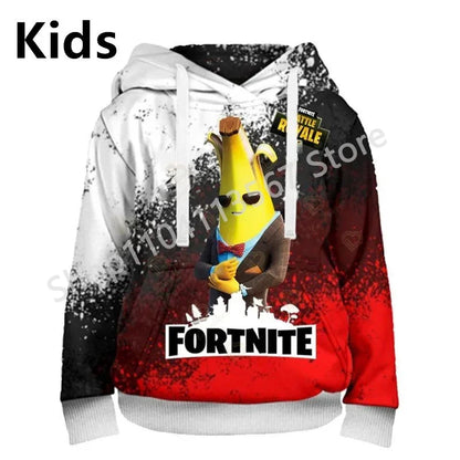 Sweatshirts com Capuz Llama Battle Royale F-Fortnited com Impressão 3D para Homem, Mulher e Criança, Rapaz e Rapariga, Pullover Streetwear Verde