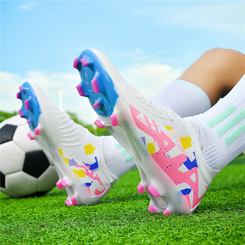 Moški nogometni čevlji za odrasle, protizdrsni, za fante, odrasle, za futsal, športni nogometni čevlji, čevlji s špicami za travo, za notranjo uporabo, ultralahki, za umetno travo, udobni