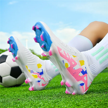 Moški nogometni čevlji za odrasle, protizdrsni, za fante, odrasle, za futsal, športni nogometni čevlji, čevlji s špicami za travo, za notranjo uporabo, ultralahki, za umetno travo, udobni
