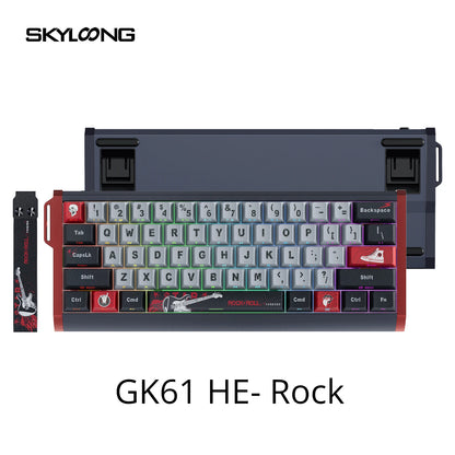 SKYLOONG GK61/GK68 HE Magnetische Tastatur Aluminiumgehäuse 8000hz RT0.01mm Rapid Trigger PBT-Tastenkappen RGB-Hintergrundbeleuchtung kabelgebundene Gaming-Tastatur