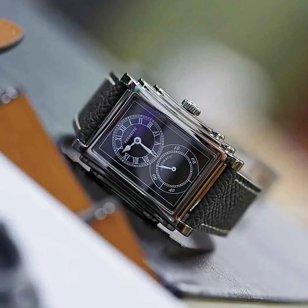 FARASUTE Luxury Fully Automatic Mechanical Men's Watch Seagull Sports Sapphire Stainless Steel Doctor Wristwatch reloj hombre 