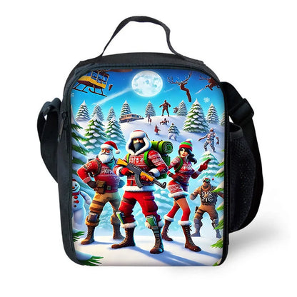 New Game FortniteS Child Insulated Large Capacity Bag for Boy and Girl Student Outdoor Picnic Reusable Thermal Cooler Lunch Box