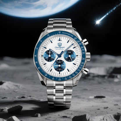 Watchdives New Wd1863 Quartz Men's Watch VK63 Chronograph Bubble Sapphire Waterproof 39Mm Steel Top Brand Luxury Business Watch