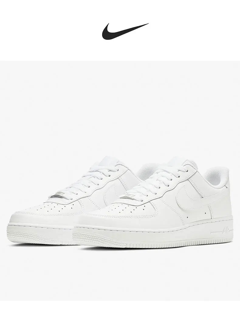 Nike Official Authentic AIR FORCE 1 Men's Casual Wear-Resistant Fashion Board Shoes CW2288-111