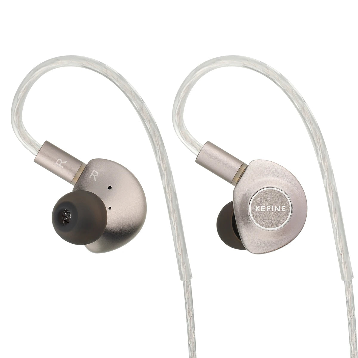 Auscultadores intra-auriculares com fio Kefine X ANELEARS Delci AE 10mm HiFi IEM – Monitores In-Ear com driver DLC+PU e afinação dupla para música e gaming