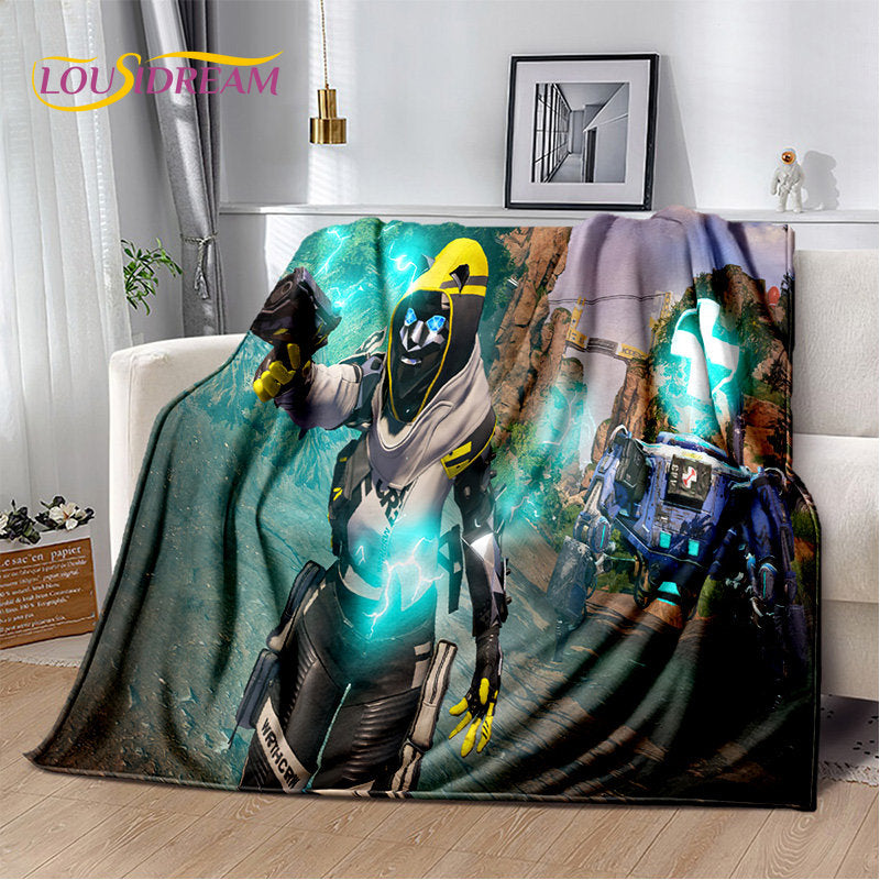 Apex Legends Game Gamer Cartoon Soft Plush Blanket,Flannel Blanket Throw Blanket for Living Room Bedroom Bed Sofa Picnic Cover