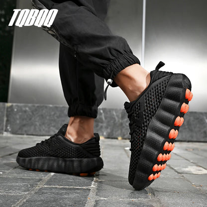 Comfortabele casual herensneakers met voetmassagetechnologie Ademende, lichtgewicht sportschoenen voor dames