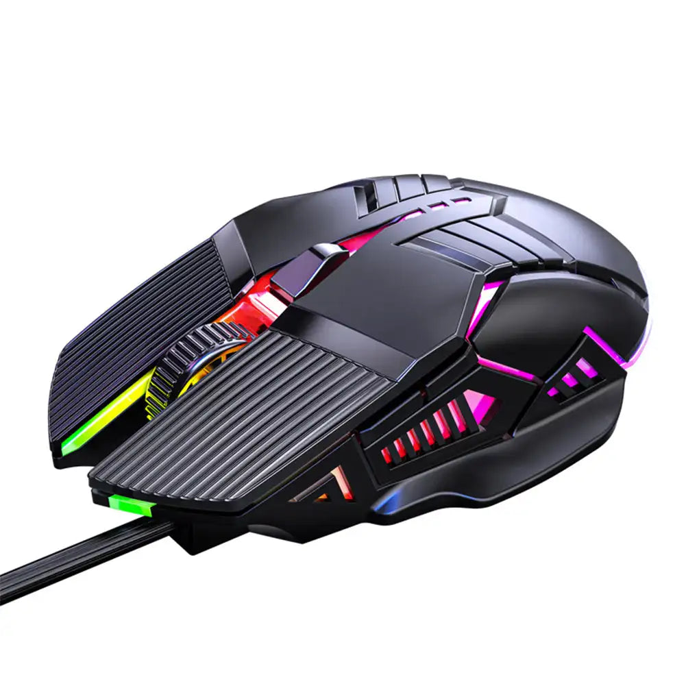 3200 DPI Ergonomic Wired Gaming Mouse, USB Computer Mouse, Gaming RGB Backlit Gamer Mouse, 6 Button LED Silent Mice for PC Laptop