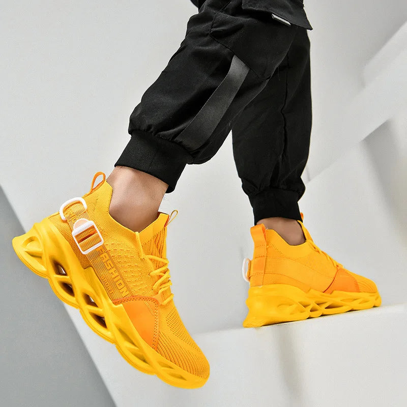 Men's Breathable Fashion Mesh Running Shoes High Quality Unisex Lightweight Tennis Athletic Sneakers 2023