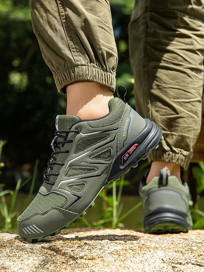 Men's Hiking Shoes Waterproof All-Terrain Outdoor Sneakers Non-Slip for Trekking Camping Tactical Training Outdoor Cycling