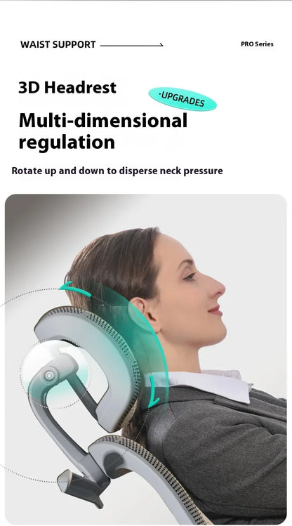 OEING High Back Ergonomic Office Chair with 3D Headrest, Adjustable Lumbar Support, 3D Armrests, Reclining Computer Gaming Chair