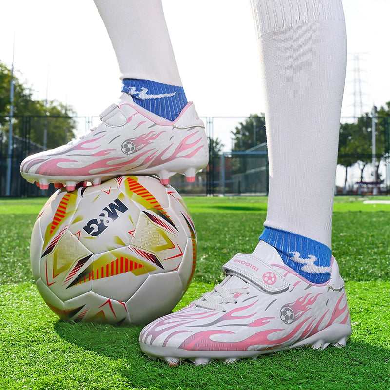 Vaikiški futbolo bateliai Lengvi futbolo sportiniai bateliai Vaikų sportiniai bateliai Lauko neslystantys futsalo bateliai Berniukų ir mergaičių treniruočių bateliai