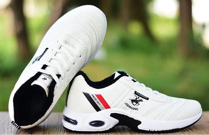 Pánské kožené tenisky Ležérní univerzální obuv Outdoorová protiskluzová běžecká obuv Módní pánské tenisky Zapatos Homme