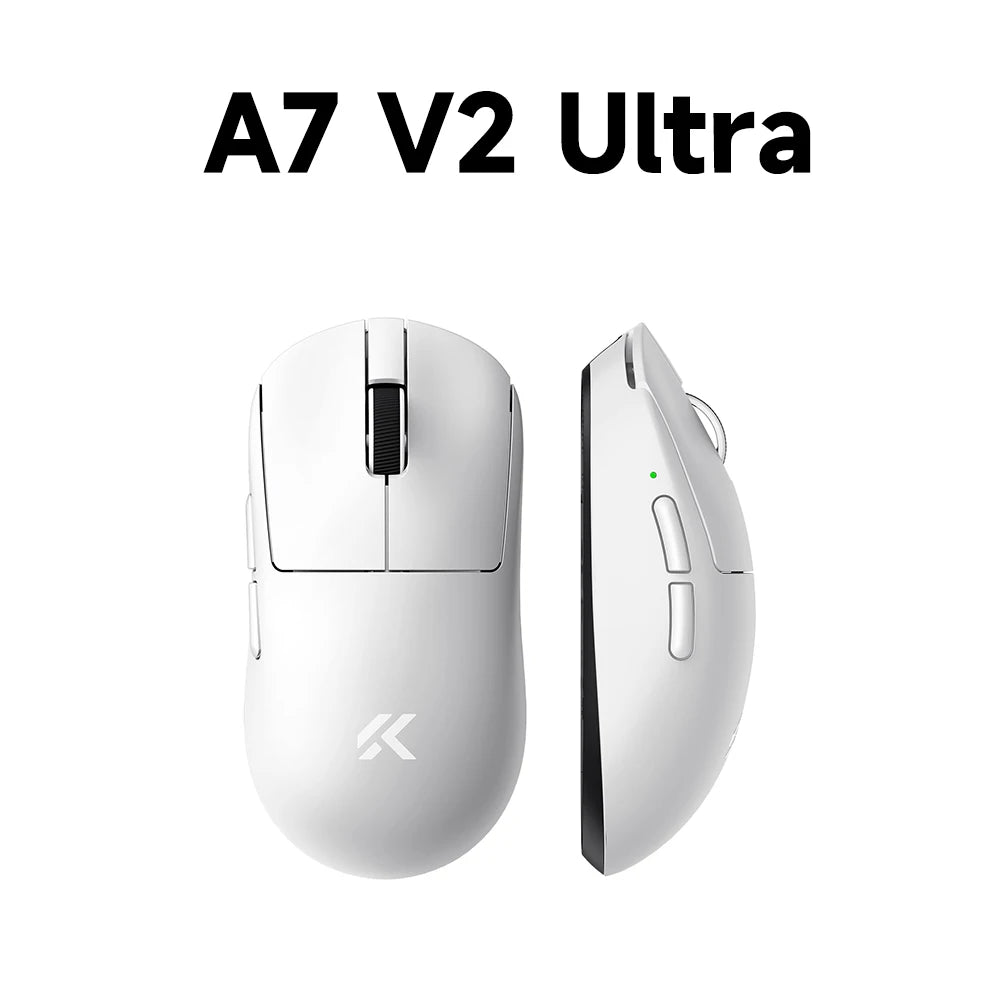 MCHOSE A7 V2 mouse da gaming wireless leggero, doppia frequenza di polling 8,000Hz, PAW3950 TI, mouse per gaming, eSport e ufficio