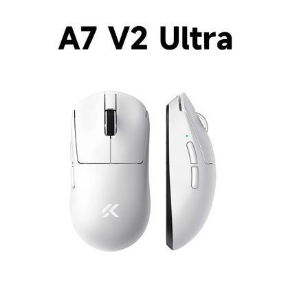 MCHOSE A7 V2 mouse da gaming wireless leggero, doppia frequenza di polling 8,000Hz, PAW3950 TI, mouse per gaming, eSport e ufficio
