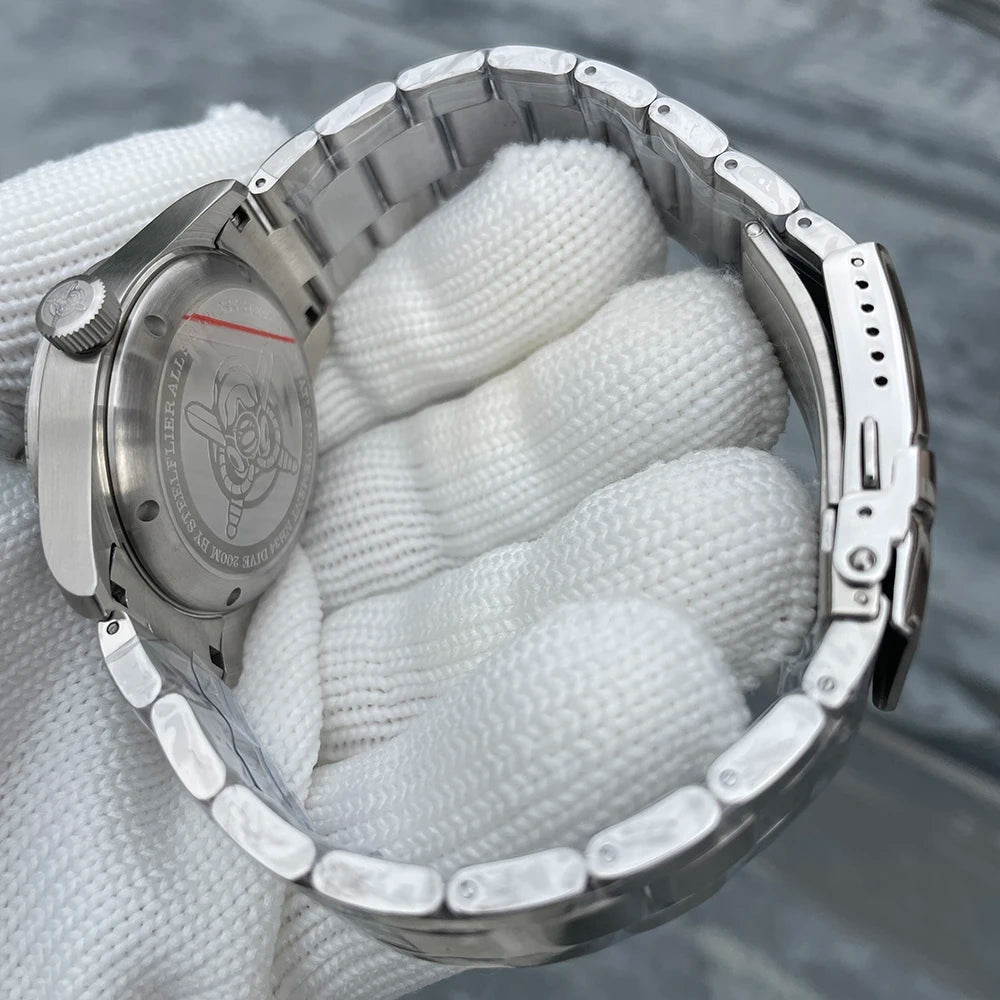 STEELFLIER Official SF792 GMT Mechanische Armbanduhr NH34 Uhrwerk Super BGW9 C3 Leuchtmasse 200M wasserdichte Luxus-Taucheruhr für Herren
