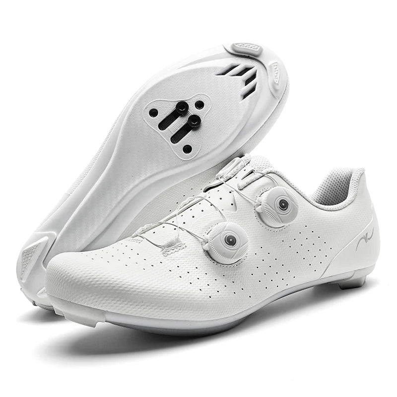 Competition Cycling Sports Shoes Road Bicycle Shoes Unisex Breathable Sports Cycling Shoes Self-locking Racing Bicycle Shoes