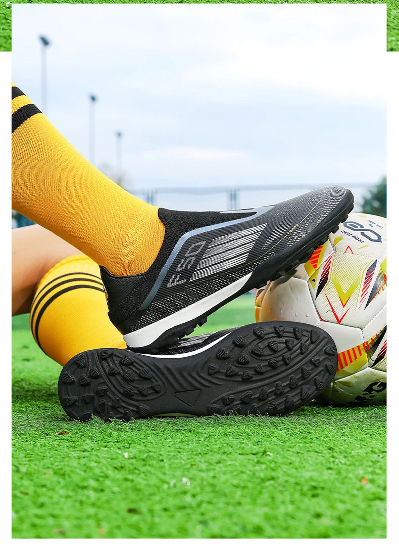 Men's Soccer Shoes Training Football Boots Indoor Sneakers TF Long Spikes Match Futsal Ultralight Breathable Cleats Drop Shipping
