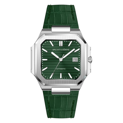 2025 Specht & Söhne Men's Classic Cubic Automatic Mechanical Watch 50M Waterproof Luminous Sapphire Crystal Reloj Hombre 41MM