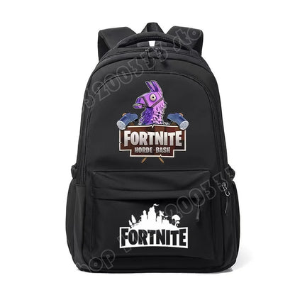 Fortnites Kids Backpack Portable Large Capacity Student Schoolbag Cartoon Printed Shoulder Bag School Supplies for Boys Gift