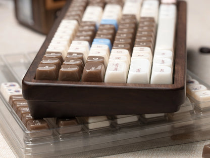 Womier WD75 QMK/VIA Wooden Gaming Keyboard 8000mAh Tri-Mode Wireless Mechanical Custom RGB Hot Swappable Keyboard